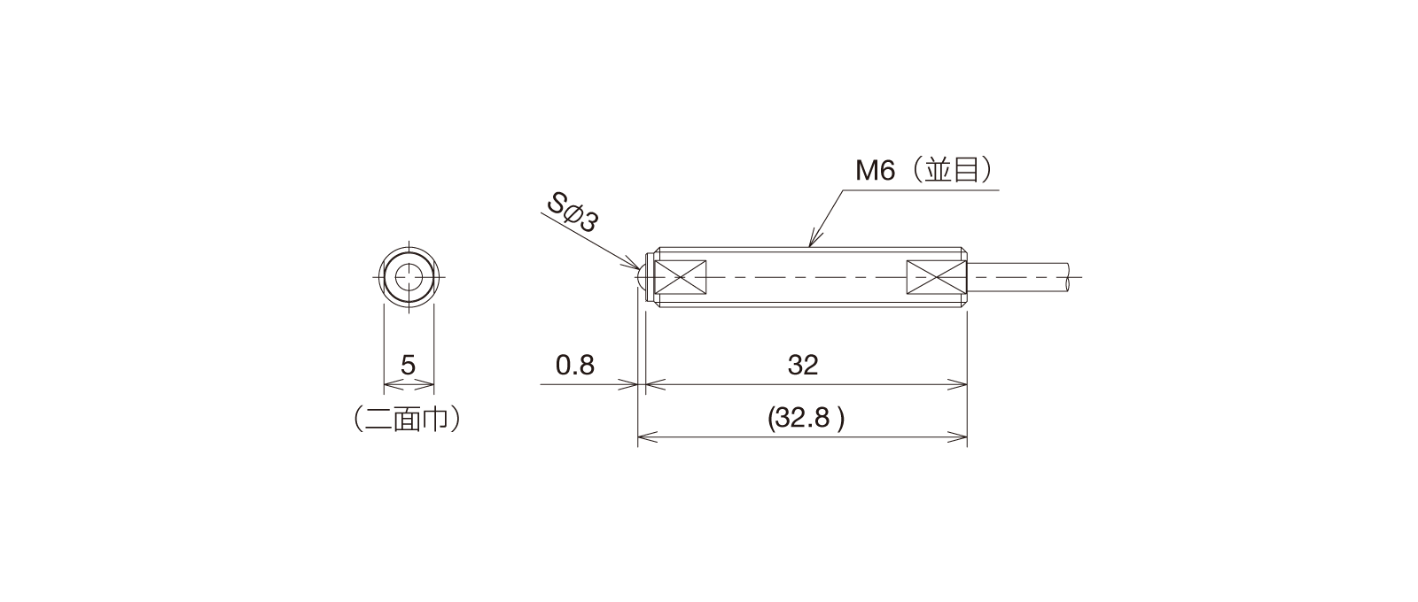 BP060Aの外径寸法図1