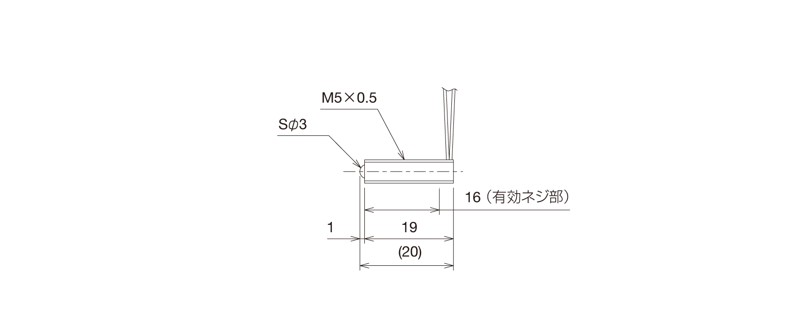 GN-BP5MA-Rの外径寸法図1