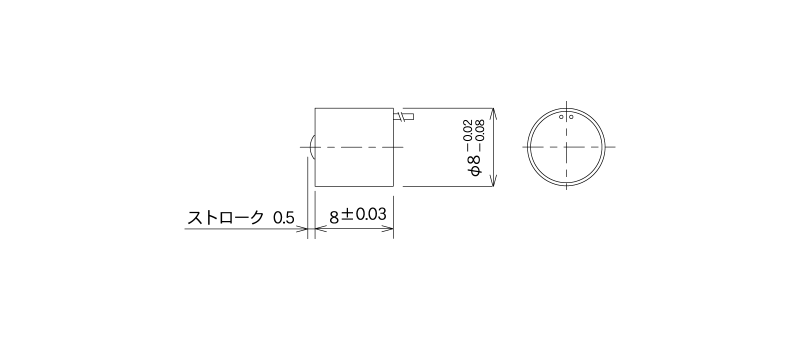 STM11Aの外径寸法図1