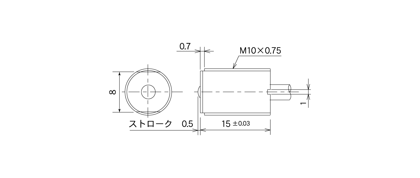 STM32A-Lの外径寸法図1