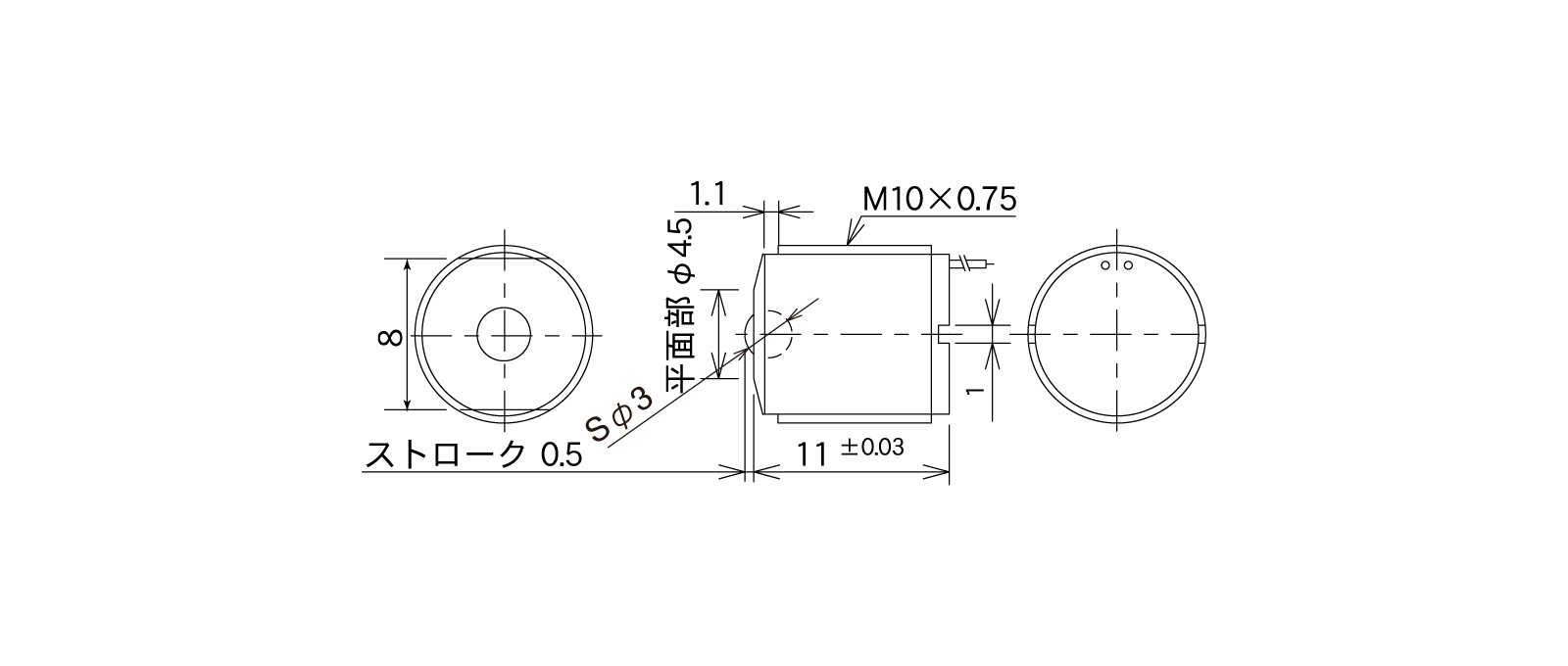 STM35Aの外径寸法図1