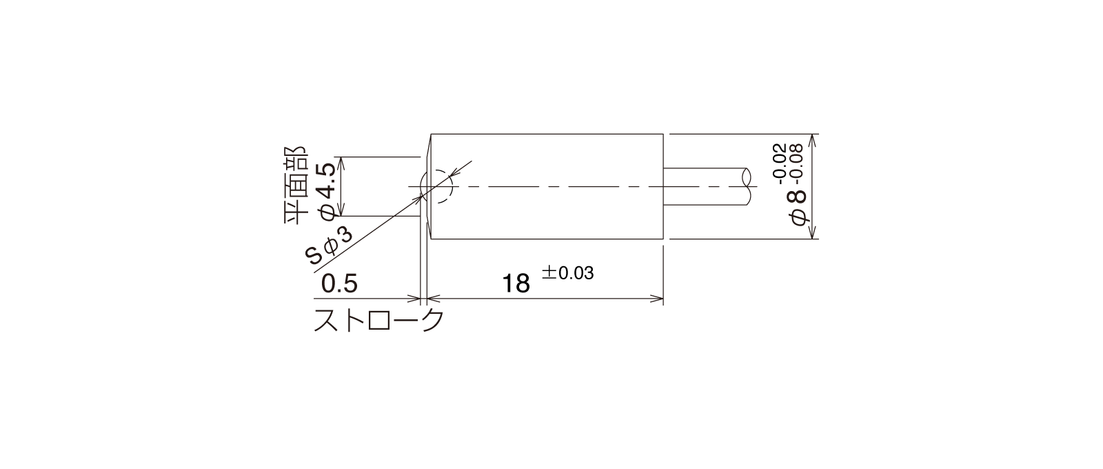 STMB12Aの外径寸法図1