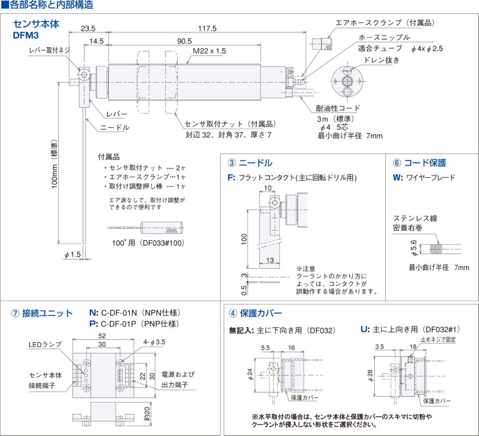 工具折損検出センサ[DFMシリーズ]の回路図