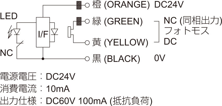 CNC旋盤・専用機用 有線式タッチプローブ[K2Aシリーズ]の回路図