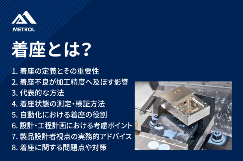 工作機械における着座とは？着座の方法と測定、設計のポイントについて解説