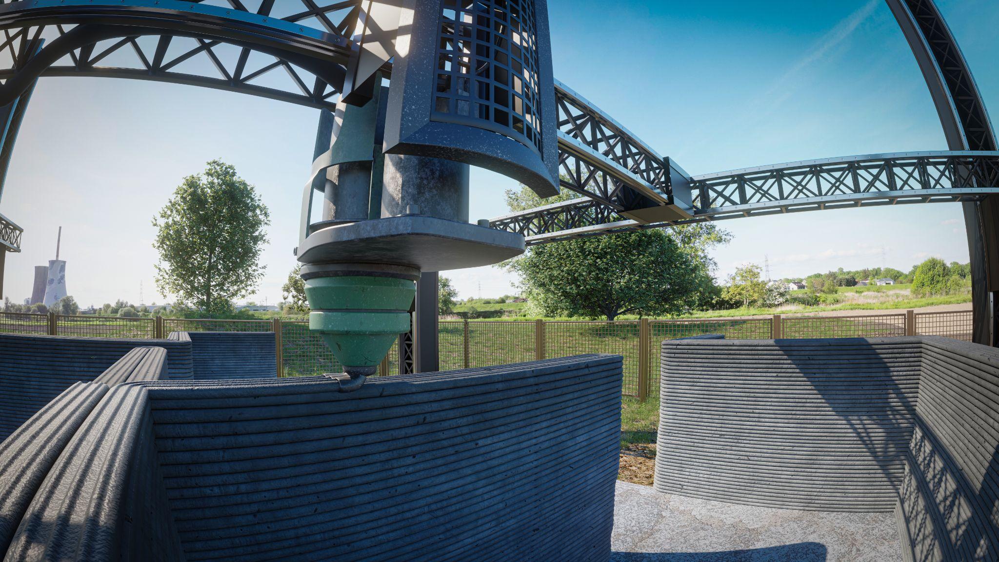 3Dプリンタによる建造物の造形