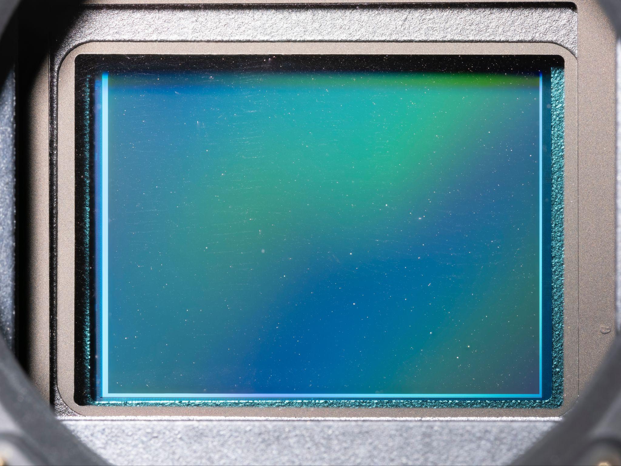 塵が付着したカメラセンサ