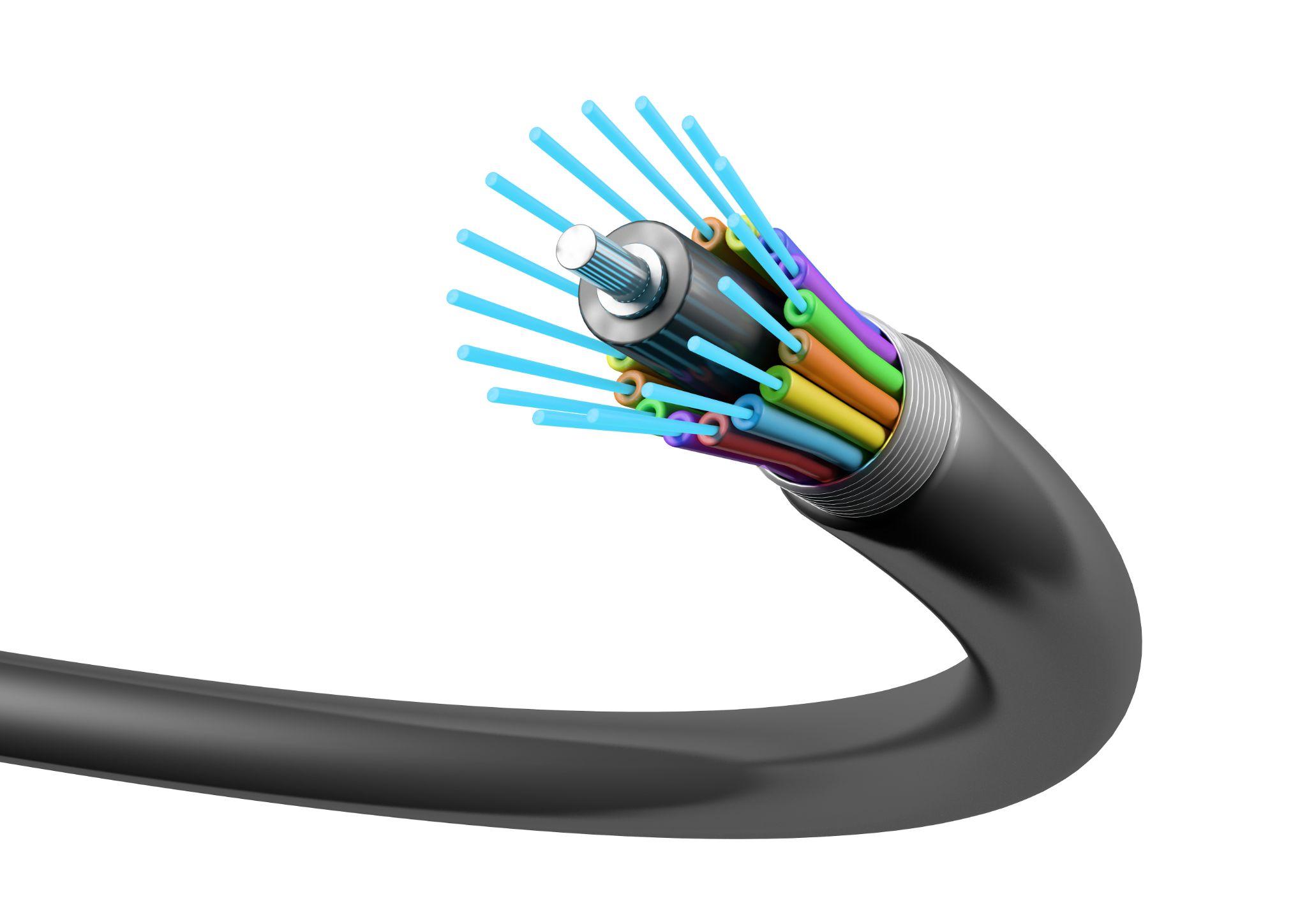 曲げ半径にシビアな光ファイバ