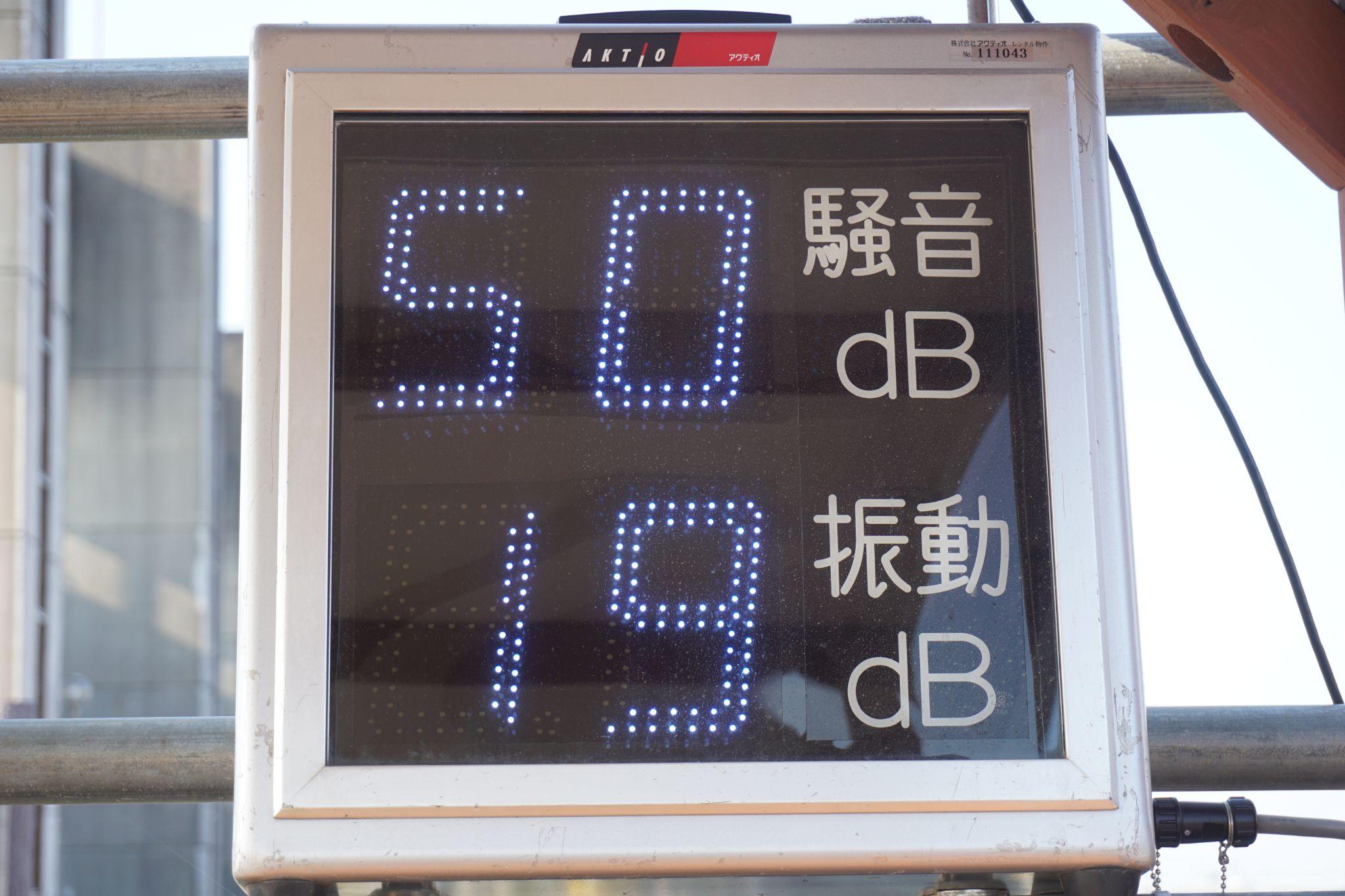 工事現場でよく見られる騒音計