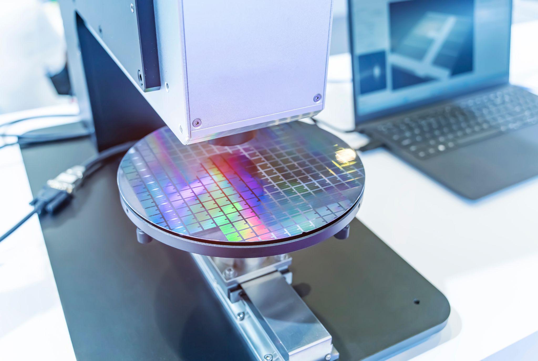 半導体ウェーハの検査イメージ