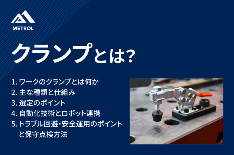 クランプとは？工作機械用ワークのクランプの基本原理や種類、経験者から見た安全運用について解説