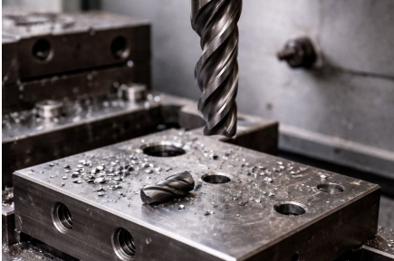 加工中折損したツール