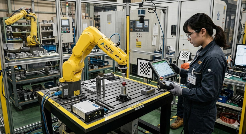 ロボットアームの原点確認