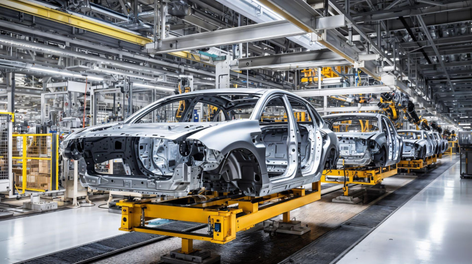 自動車のボディインホワイト